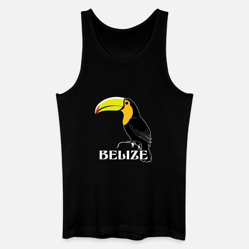 Tukan Belize - Männer Bio Tank Top - Schwarz