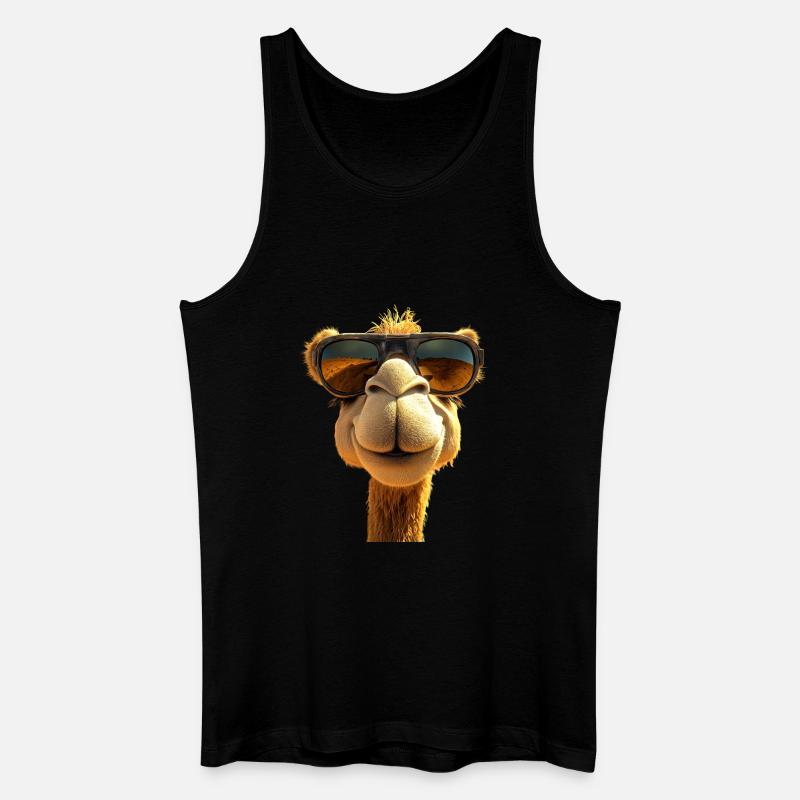 Kamel Dromedar Trampeltier Camel Geschenk Kamele - Männer Bio Tank Top - Schwarz
