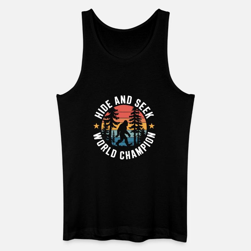 Champion du monde de cache-cache - Débardeur bio Homme - noir