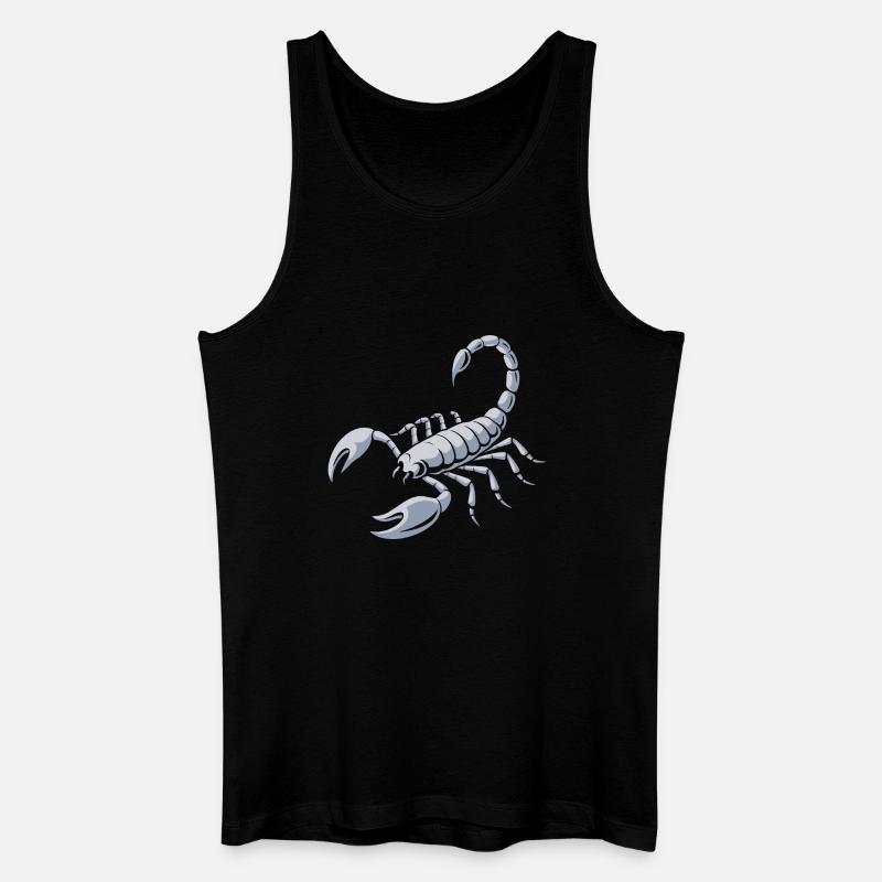 Grimmiger Skorpion - Männer Bio Tank Top - Schwarz