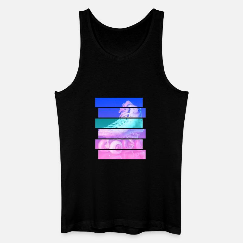 Rollschuh - Männer Bio Tank Top - Schwarz