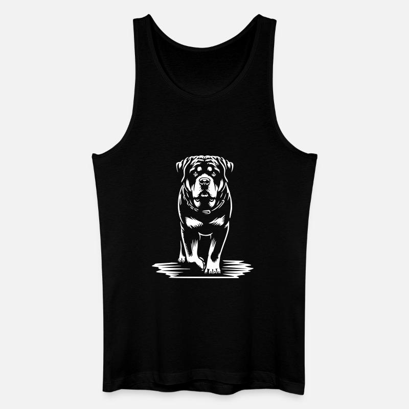 Rottweiler "Black Edition" - Männer Bio Tank Top - Schwarz