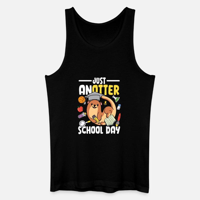 Just anotter school day - Männer Bio Tank Top - Schwarz