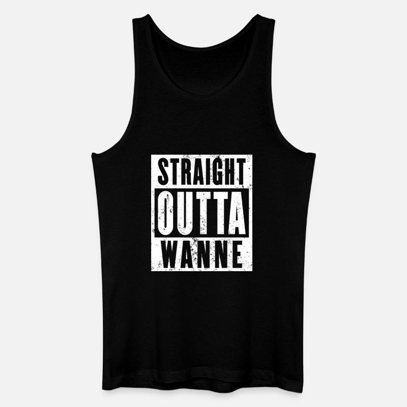 Wanne, Ruhrgebiet, Ruhrpott, Wanne-Eickel - Männer Bio Tank Top - Schwarz