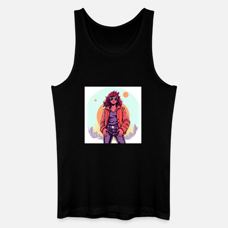90‘s Style - Männer Bio Tank Top - Schwarz