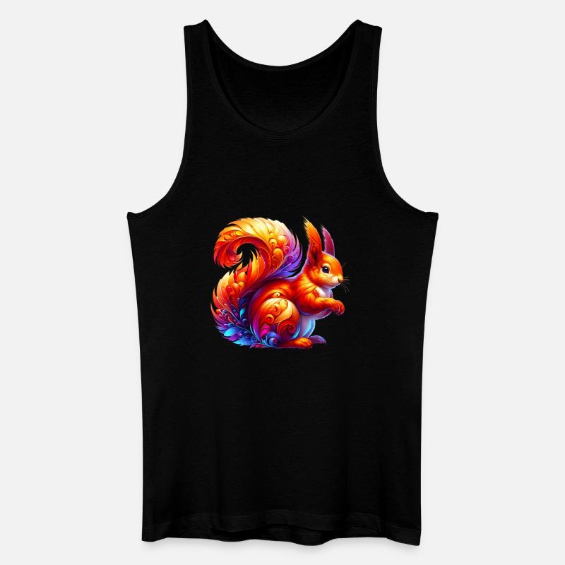 Eichhörnchen - Männer Bio Tank Top - Schwarz