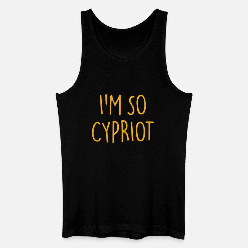 I'M SO CYPRIOT Zypern - Männer Bio Tank Top - Schwarz