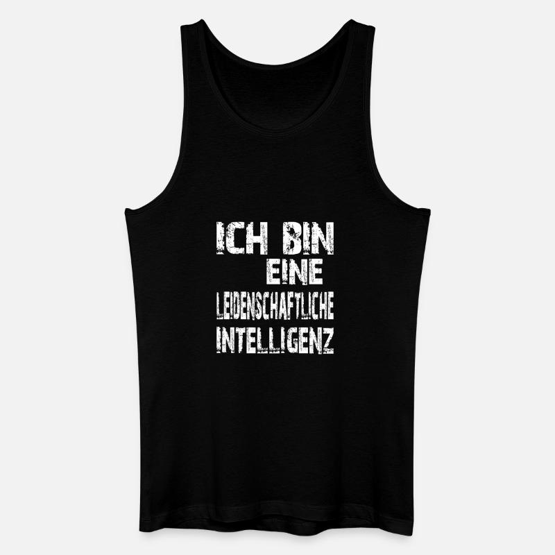 KI Spruch eine leidenschaftliche Intelligenz - Männer Bio Tank Top - Schwarz