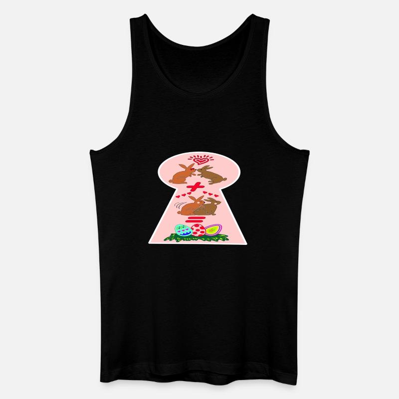 Naughty Easter Bunnies Funny Easter - Men’s Organic Tank Top - black