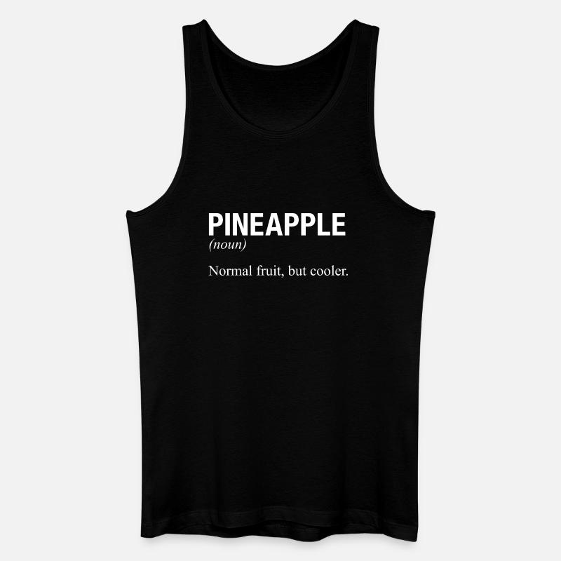 PINEAPPLE Ananas - Männer Bio Tank Top - Schwarz