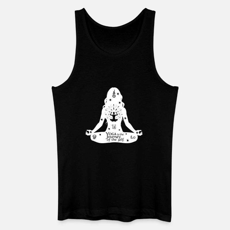 Yoga Kunst #8 - Männer Bio Tank Top - Schwarz