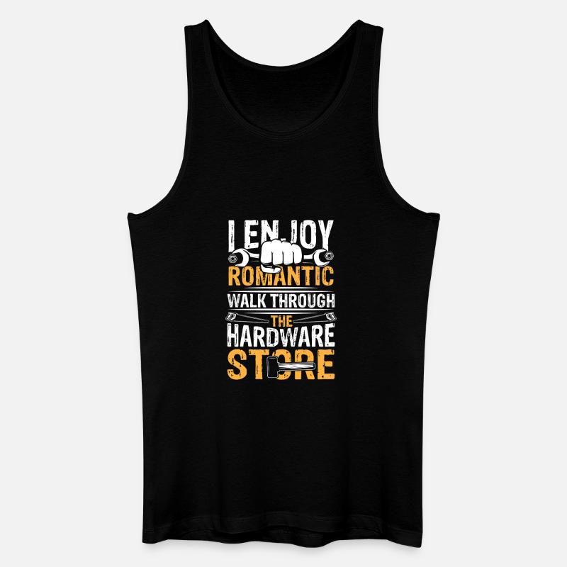 Romantic walk through hardware store - Männer Bio Tank Top - Schwarz