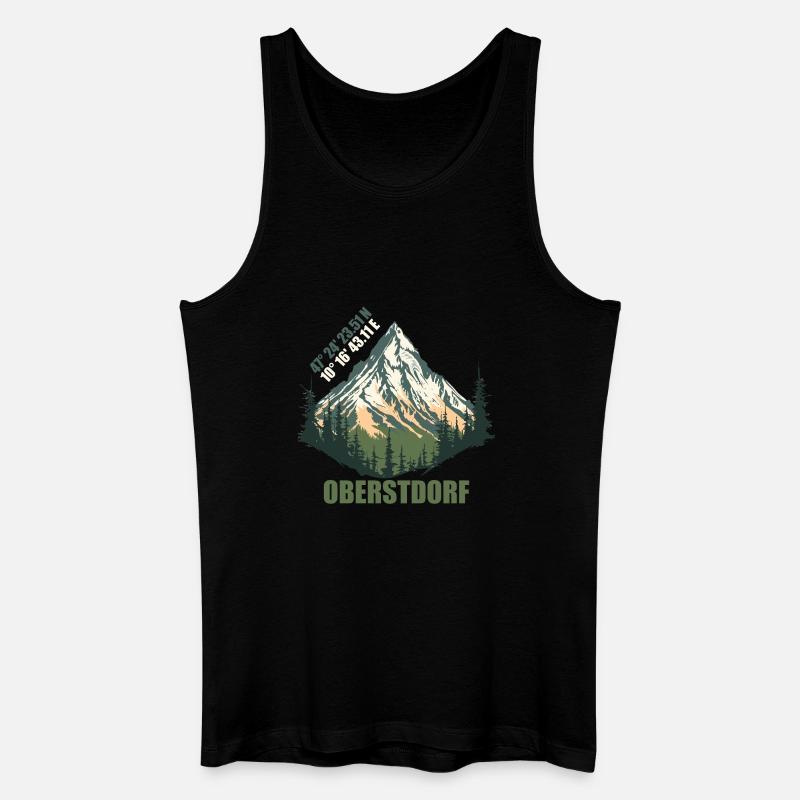 Oberstdorf - Männer Bio Tank Top - Schwarz