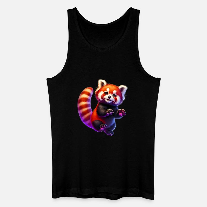 Kleiner Panda - Männer Bio Tank Top - Schwarz
