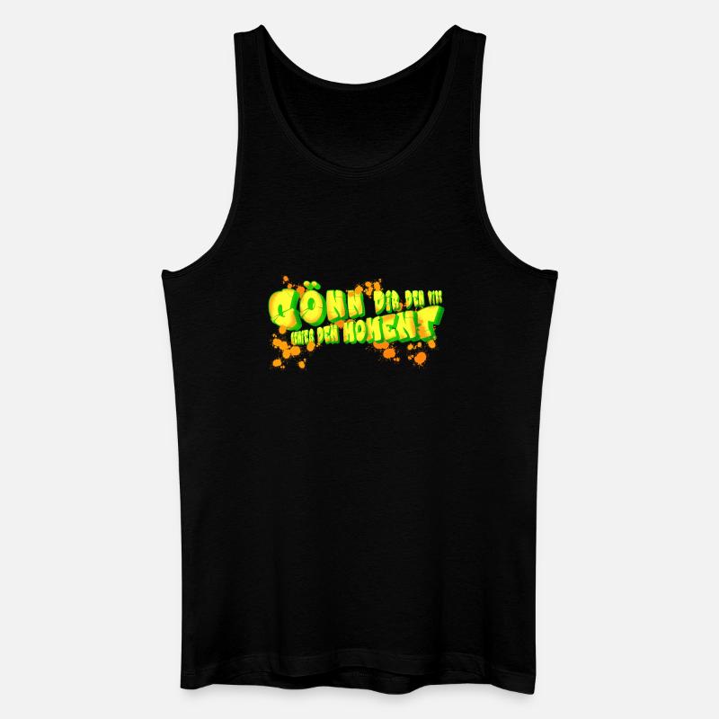 Neon Graffiti Schriftzug Kunst - Männer Bio Tank Top - Schwarz