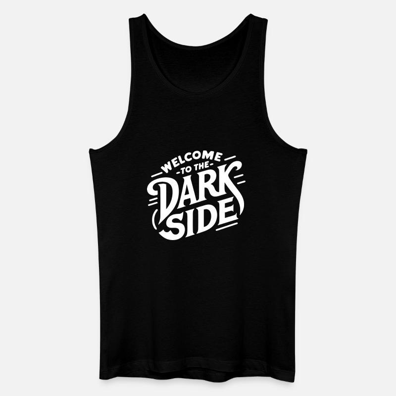 Die dunkle Seite (dunkel) - Männer Bio Tank Top - Schwarz