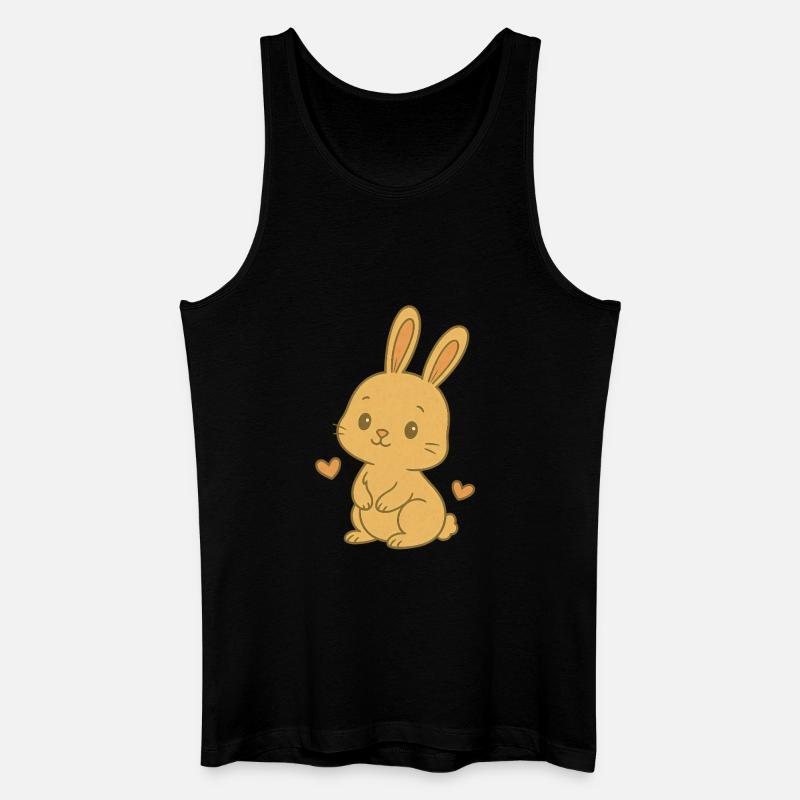 Bunny Bunny Spring Summer Easter Garden - Men’s Organic Tank Top - black