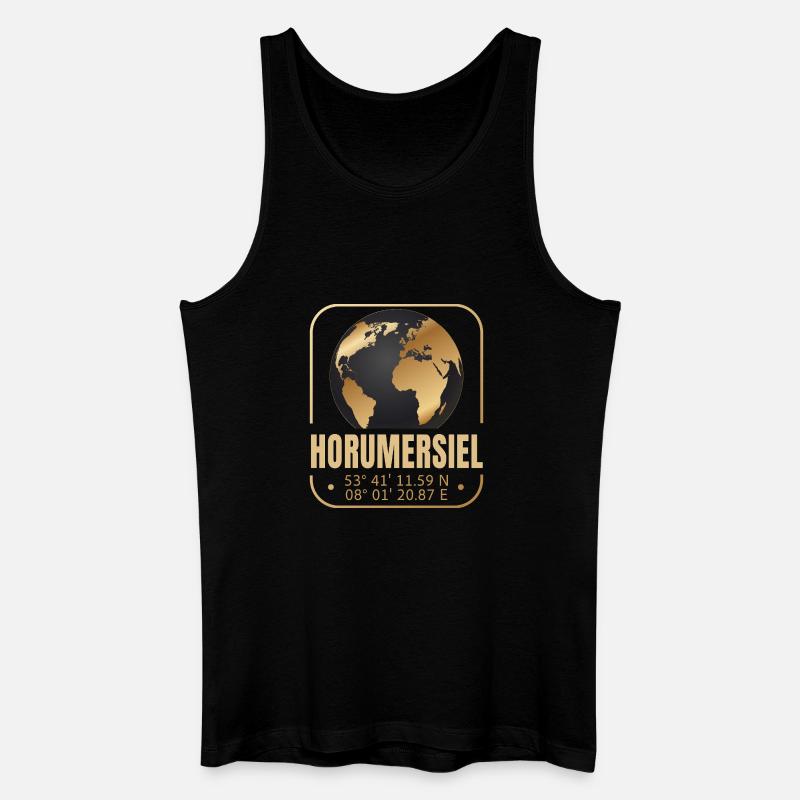 Horumersiel - Männer Bio Tank Top - Schwarz