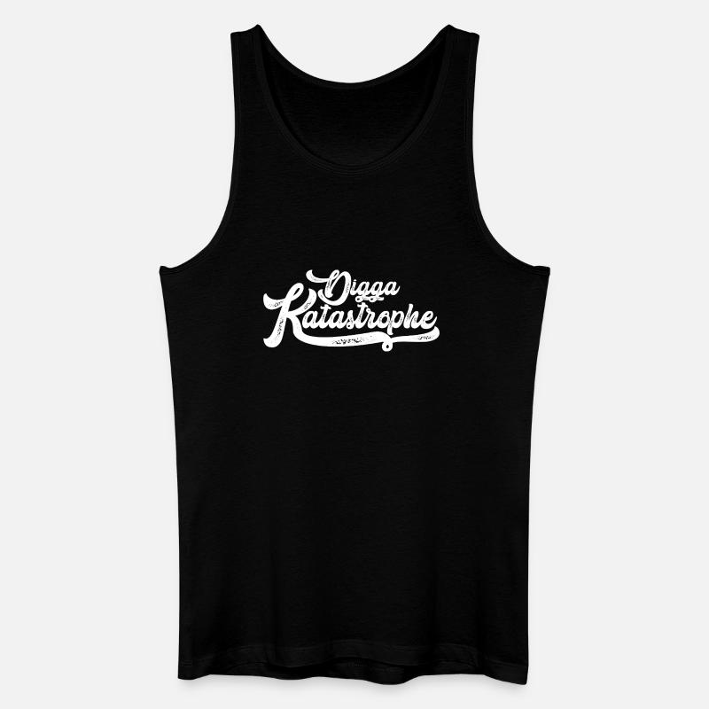 Dogga Katastrophe Script - Männer Bio Tank Top - Schwarz