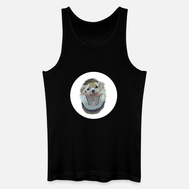 Ida Igel - Männer Bio Tank Top - Schwarz