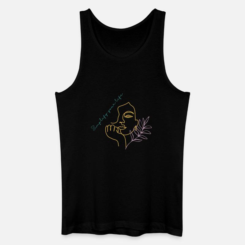 Simplify your Life - Männer Bio Tank Top - Schwarz