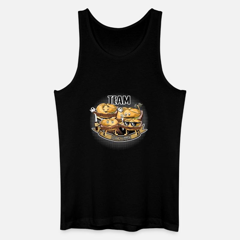 Team Leberkassemmel – Snack Squad! - Männer Bio Tank Top - Schwarz