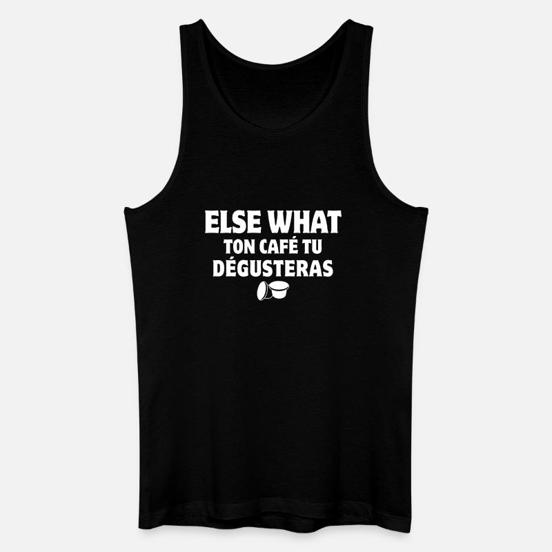 Kaffee, Kaffeebohne, Kaffeepause - Männer Bio Tank Top - Schwarz