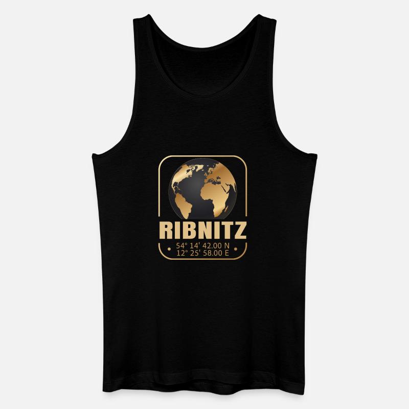 Ribnitz - Männer Bio Tank Top - Schwarz