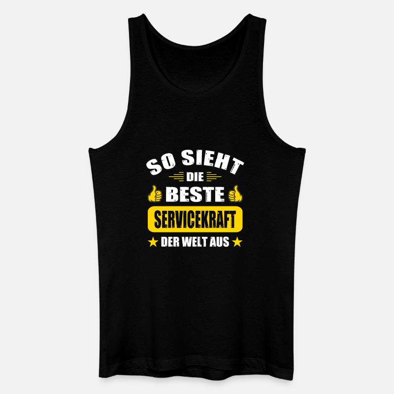Servicekraft Prüfung Bestanden Geschenke Abschluss - Männer Bio Tank Top - Schwarz