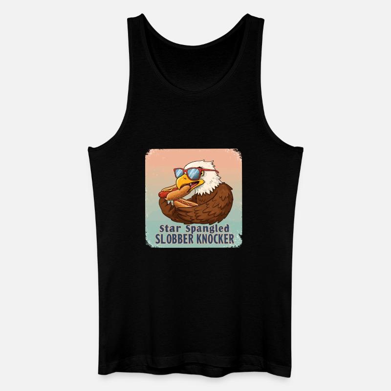 Star Spangled Slobber Knocker - Männer Bio Tank Top - Schwarz