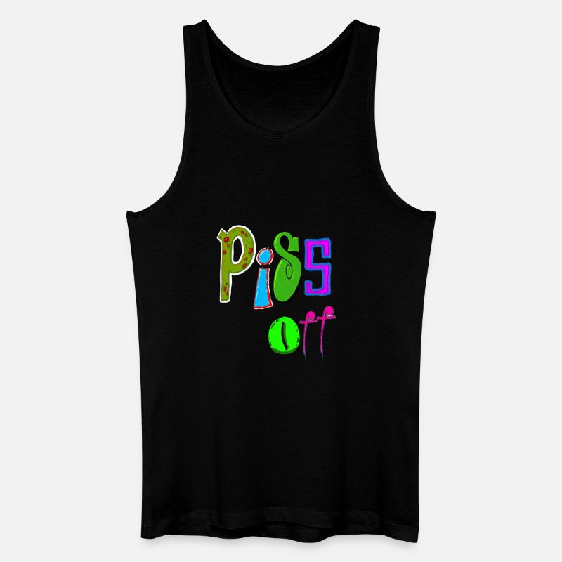 Hau ab - Männer Bio Tank Top - Schwarz