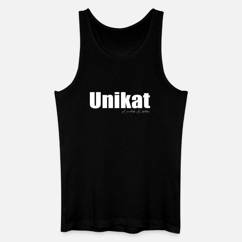 Unikat - Männer Bio Tank Top - Schwarz