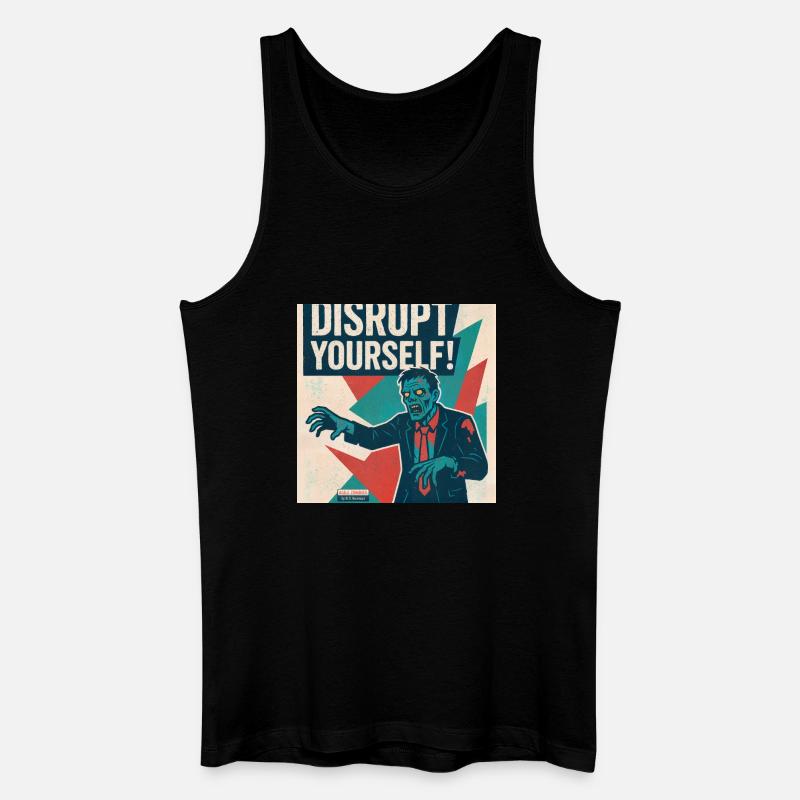 Disrupt Yourself! - Männer Bio Tank Top - Schwarz