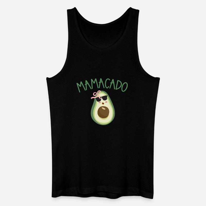 Mamacado Avocado Stil - Männer Bio Tank Top - Schwarz