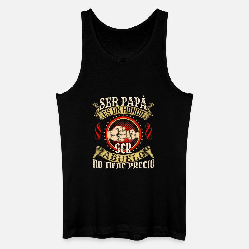 Ser Papá Es Un Héroe - Männer Bio Tank Top - Schwarz
