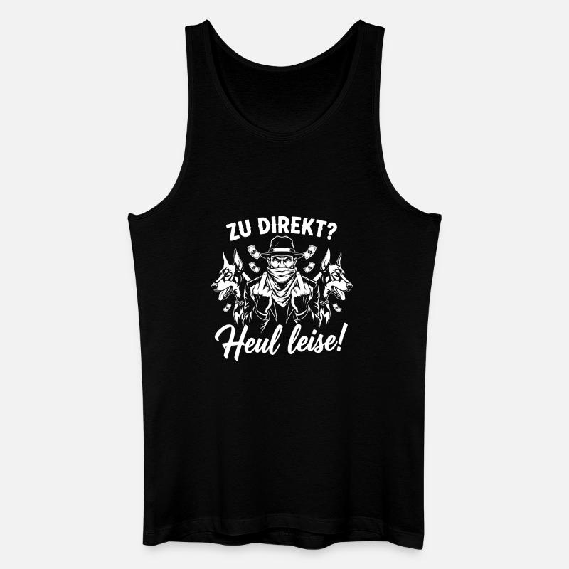 Direkte Ansage - Männer Bio Tank Top - Schwarz