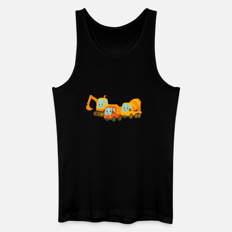 Baustelle - Männer Bio Tank Top - Schwarz