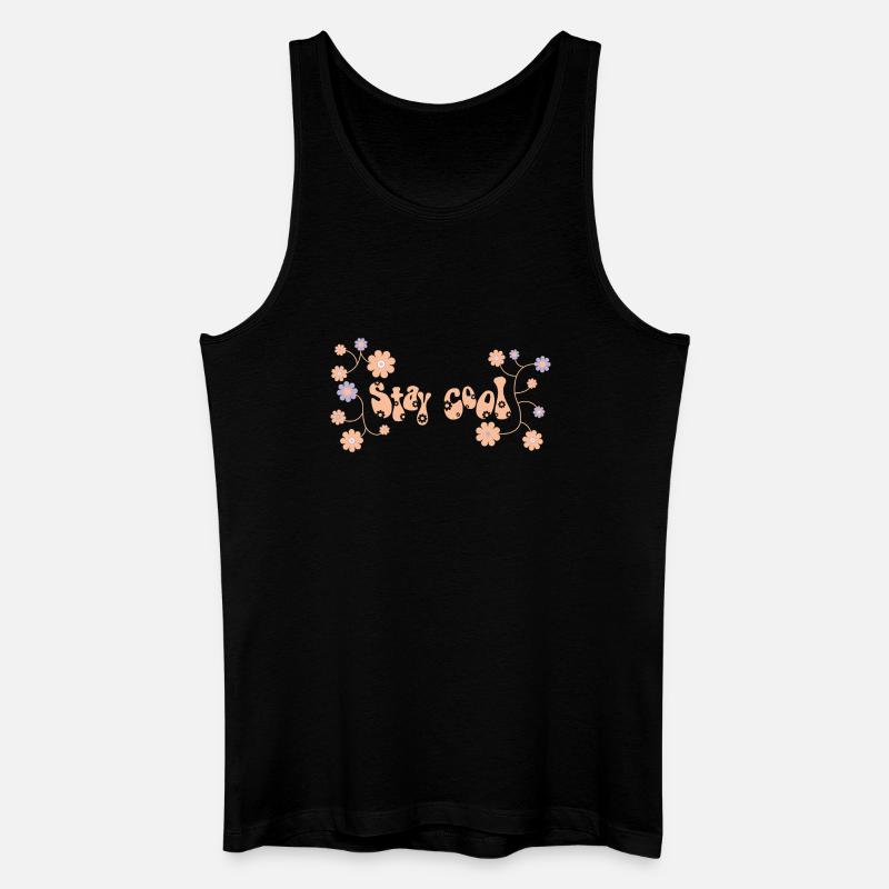 Cool bleiben von helfspawn - Männer Bio Tank Top - Schwarz