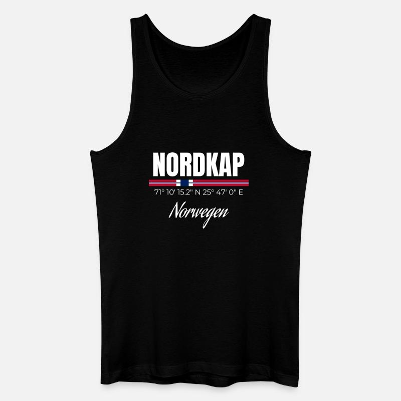 Nordkap - Männer Bio Tank Top - Schwarz