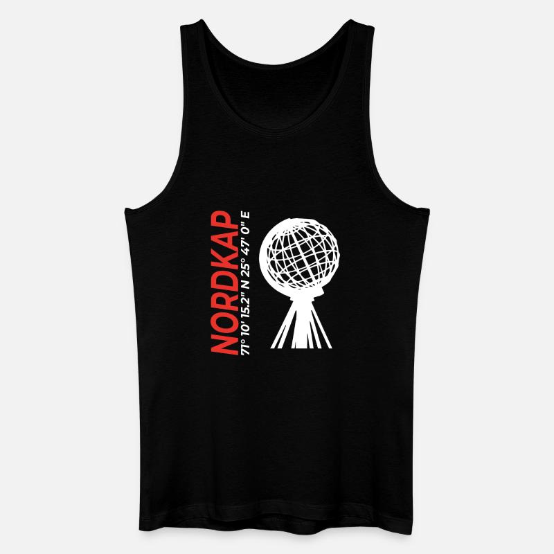 Nordkap - Männer Bio Tank Top - Schwarz