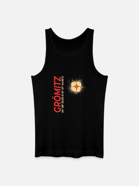 Grömitz - Männer Bio Tank Top - Schwarz