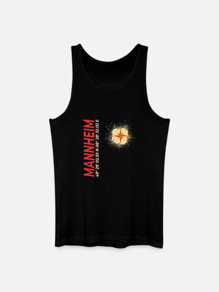 Mannheim - Männer Bio Tank Top - Schwarz