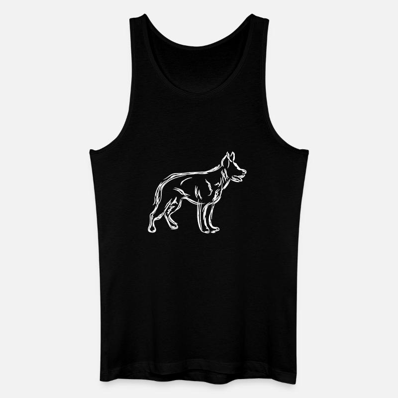 Schäferhund - Männer Bio Tank Top - Schwarz