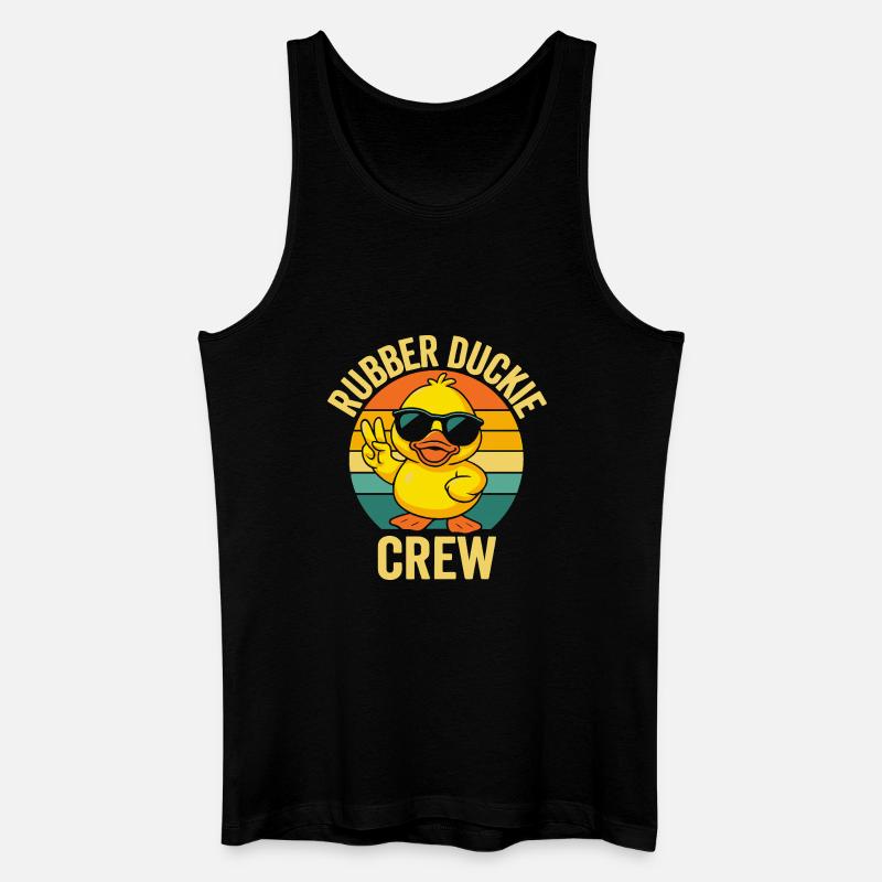 Rubber Duckie Crew Sonnenbrille Illustration - Männer Bio Tank Top - Schwarz