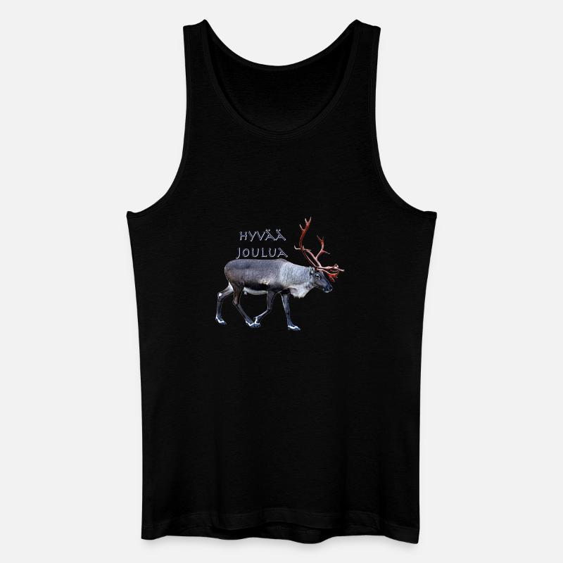 Hyvaa Joulua - Männer Bio Tank Top - Schwarz