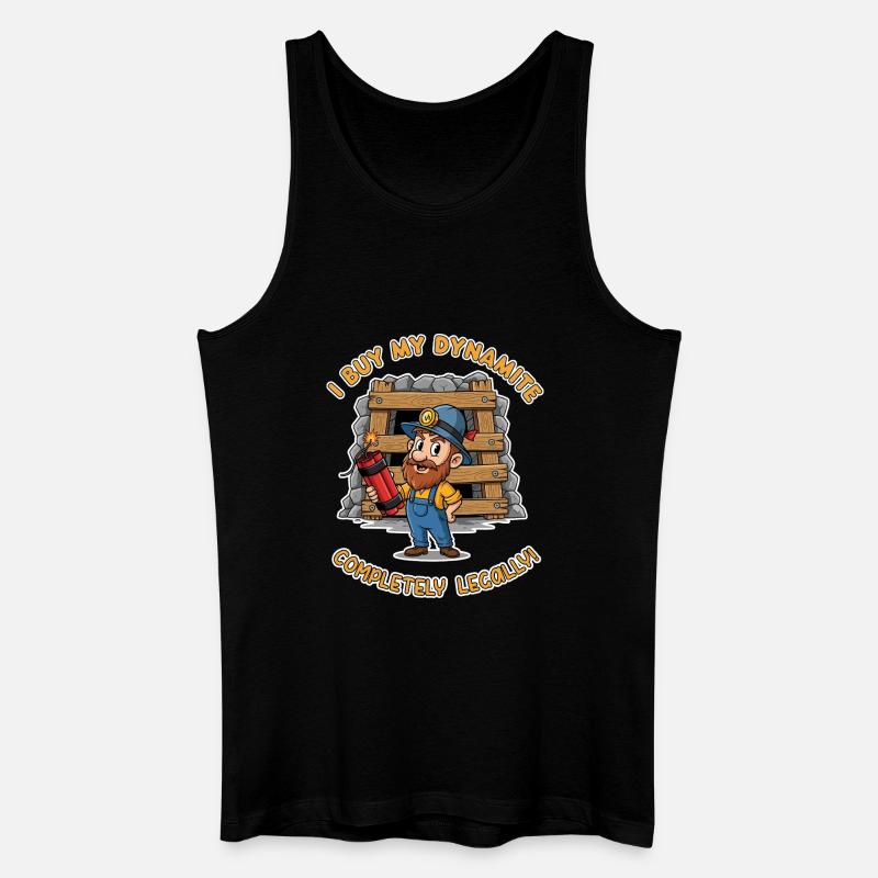 Dynamit-Miner ! - Männer Bio Tank Top - Schwarz