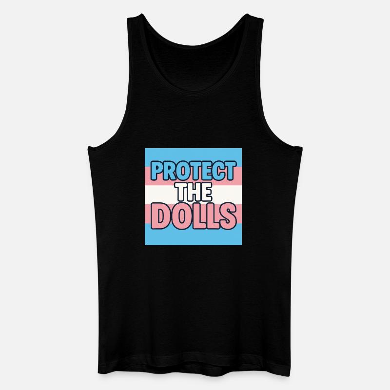 Protect The Dolls - Männer Bio Tank Top - Schwarz