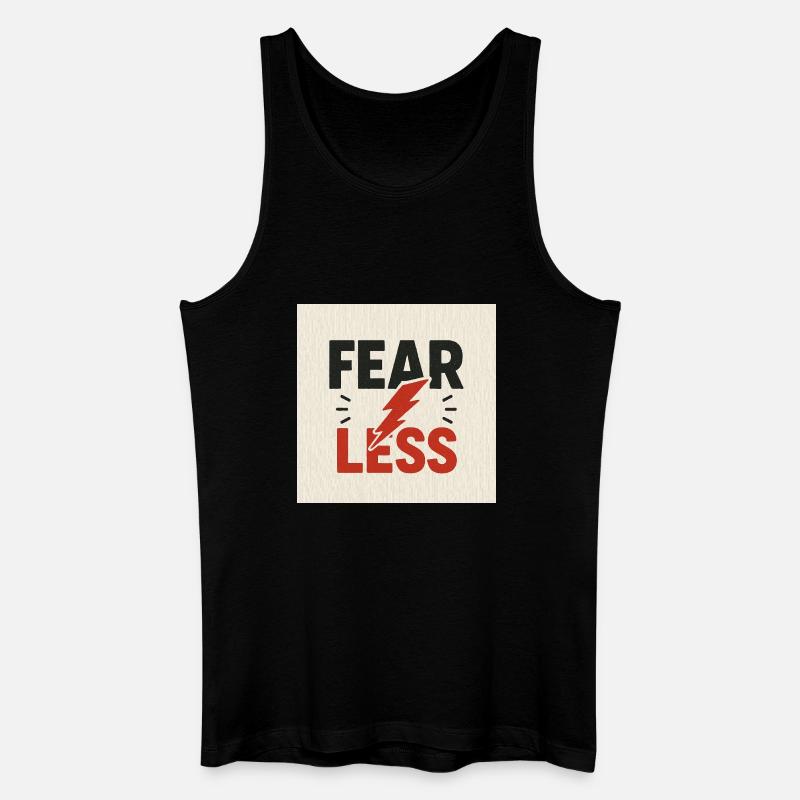 Motivierendes Power-Shock-Design - Männer Bio Tank Top - Schwarz
