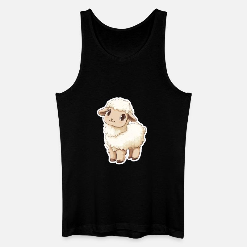 Schaf - Männer Bio Tank Top - Schwarz