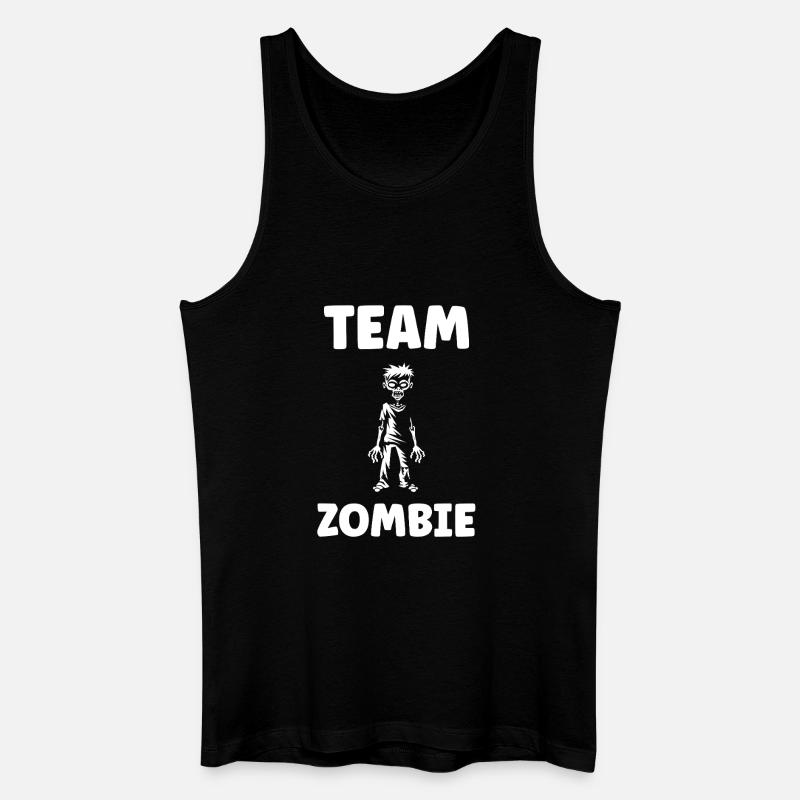 Energetisches Zombie-Design mit Text - Männer Bio Tank Top - Schwarz